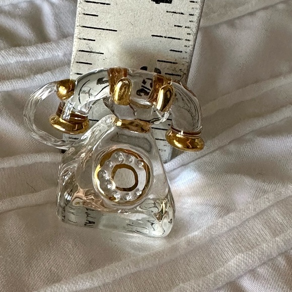 Miniature glass telephone w/gift box & “Keep In Touch” Poem | Perfect Condition - Picture 9 of 10